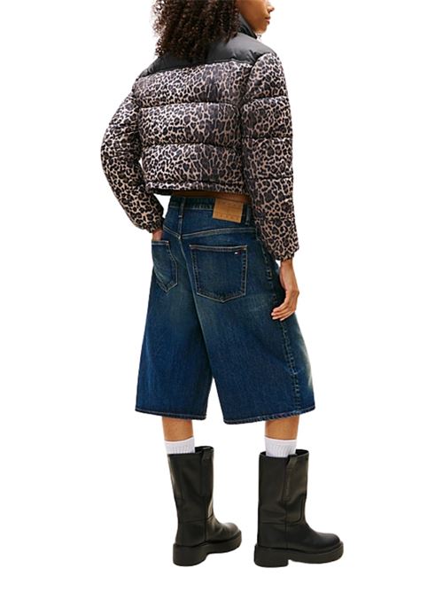 Piumino corto leopardato Tommy Jeans | DW0DW219670HD